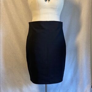 Philosophy Black Midi Pencil Stretch Skirt Size 12